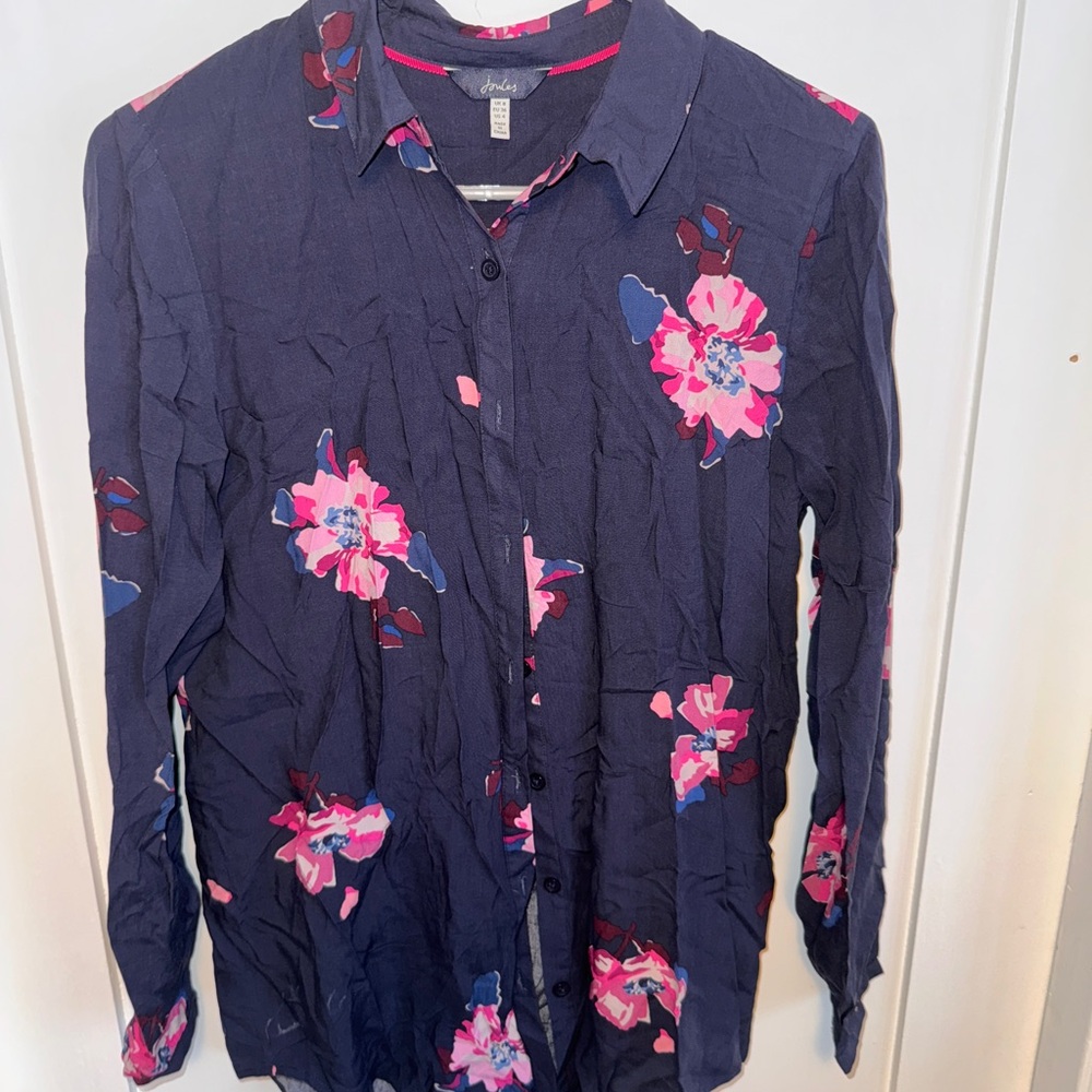 Joules Floral Button-Up Shirt